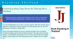 Desktop Screenshot of kayakingthailand.com